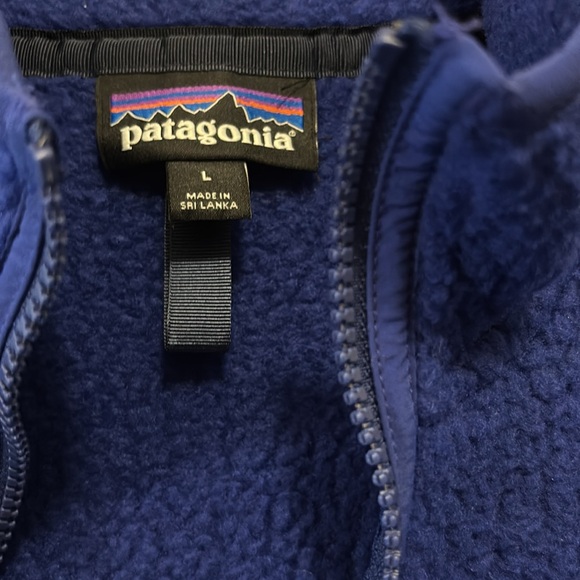 Men’s retro pile Patagonia 1/4 zip - Picture 3 of 3